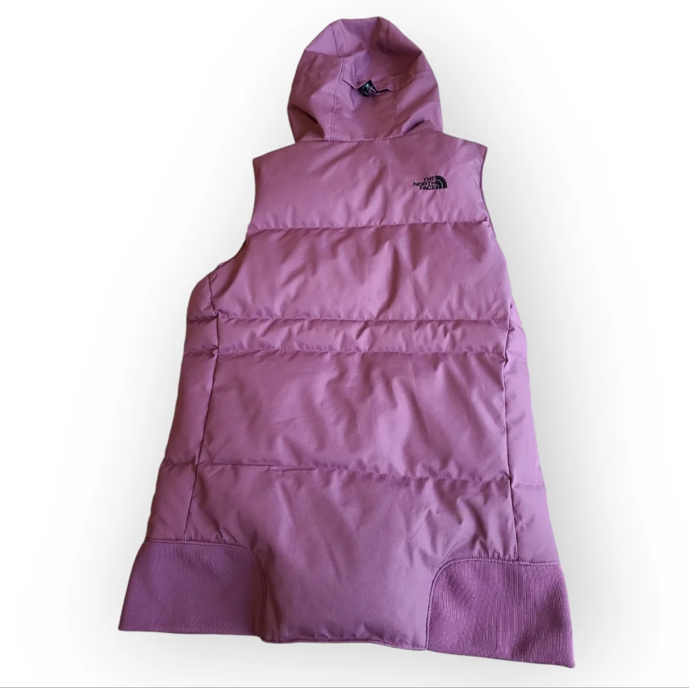 The North Face Purple Deluxe GOOSE Down Hooded Vest